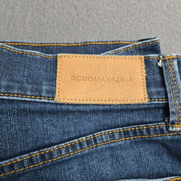 BCBGMAXAZRIA Women 29 Mid Rise Split Hem Skinny Jeans - Picture 6 of 15